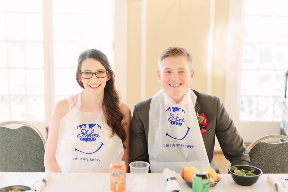 Cincinnati Skyline Chili Wedding photographers