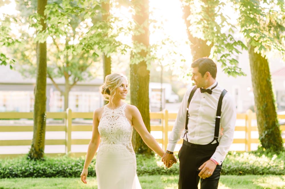 A romantic summer wedding